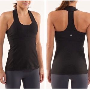 LULULEMON Scoop neck tank- black- 8